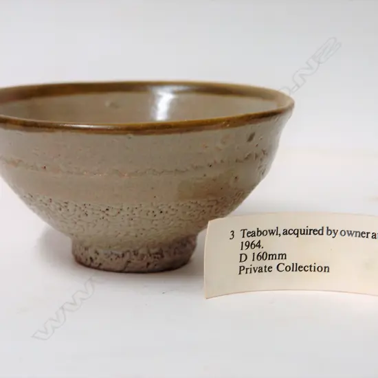 Shoji Hamada stoneware tea bowl