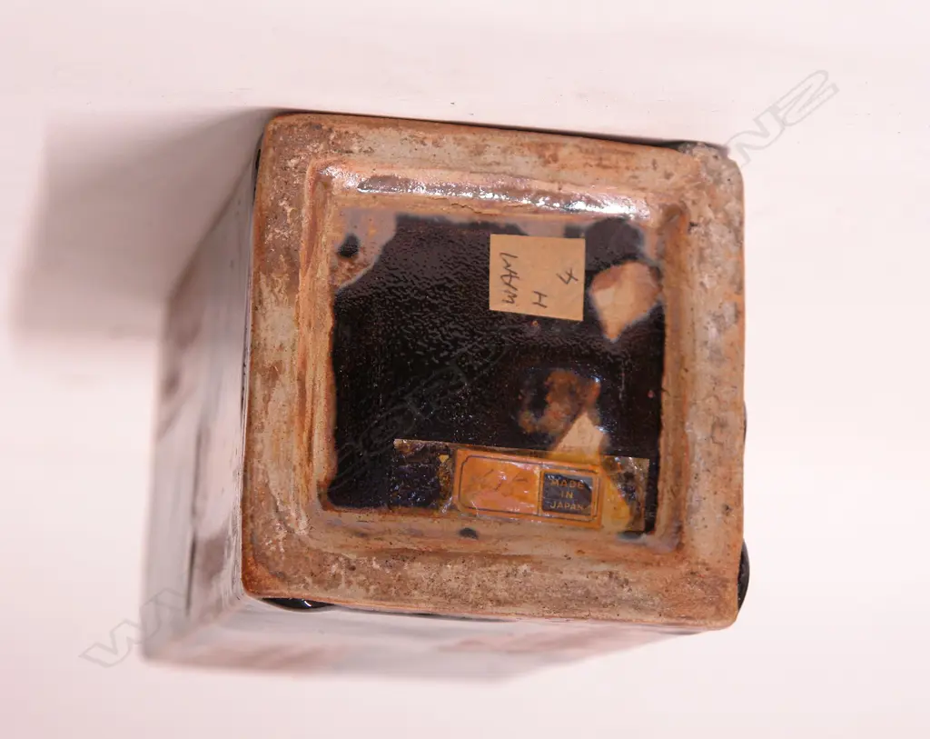 Shoji Hamada stoneware square bottle Image 1++