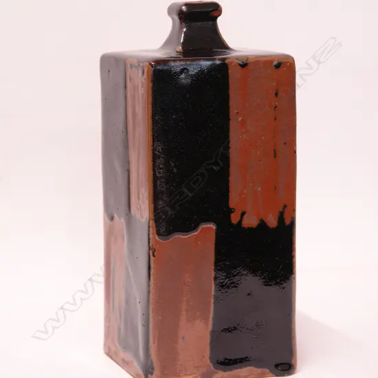 Shoji Hamada stoneware square bottle