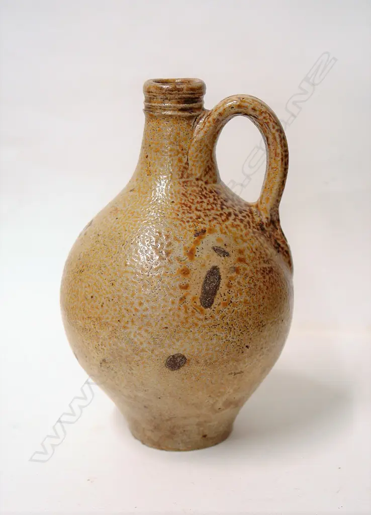 A 19thC or earlier English Bellarmine flask Image 1++