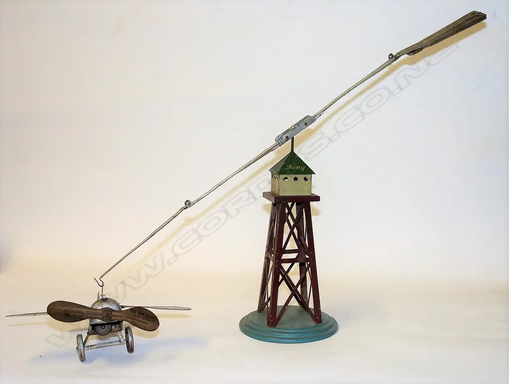 A rare German Bing tin plate aeroplane Image 1++