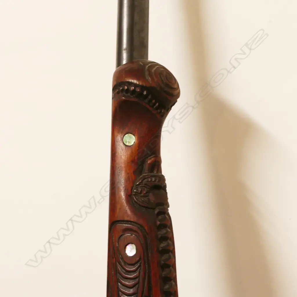 A Lithgow .22 Maori carved rifle Image 1++
