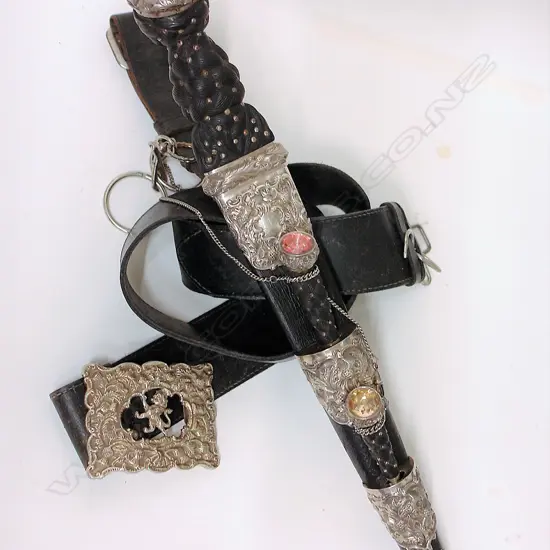 An early 20thC Scottish Dirk and belt
