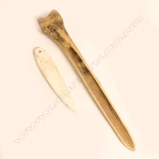 A Melanesian cassowary bone dagger