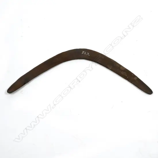 An Australian Aboriginal boomerang of slender proportion