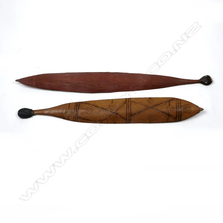 Two Australian Aboriginal woomeras Image 1++
