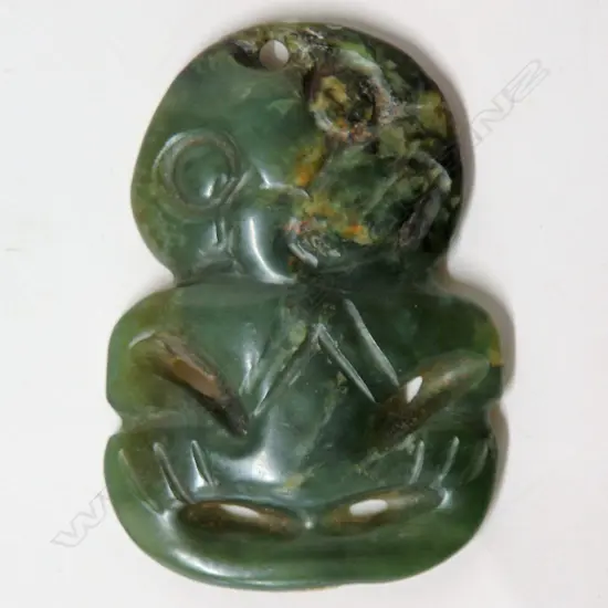 A 19th/20thC Maori greenstone hei tiki