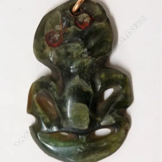 A 19thC Maori pounamu hei tiki
