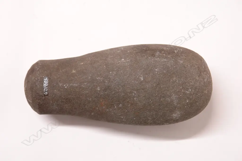A pre-European patu muka (stone flax pounder) Image 1++