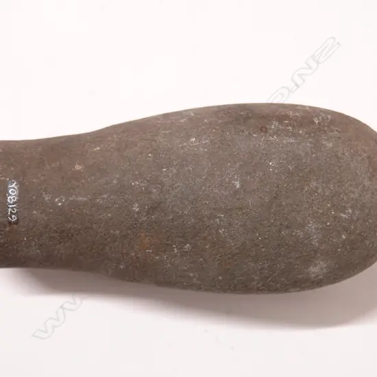 A pre-European patu muka (stone flax pounder)