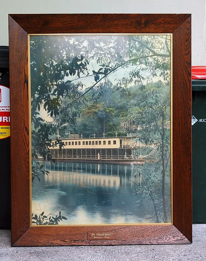 A large vintage hand coloured New Zealand photograph Image 1++