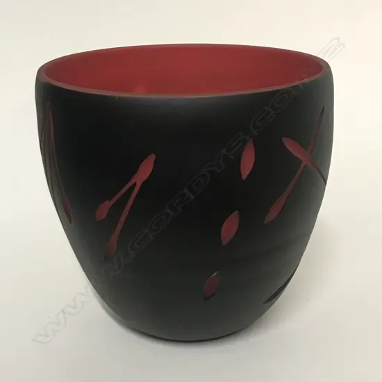 A Garry Nash studio glass graal vase