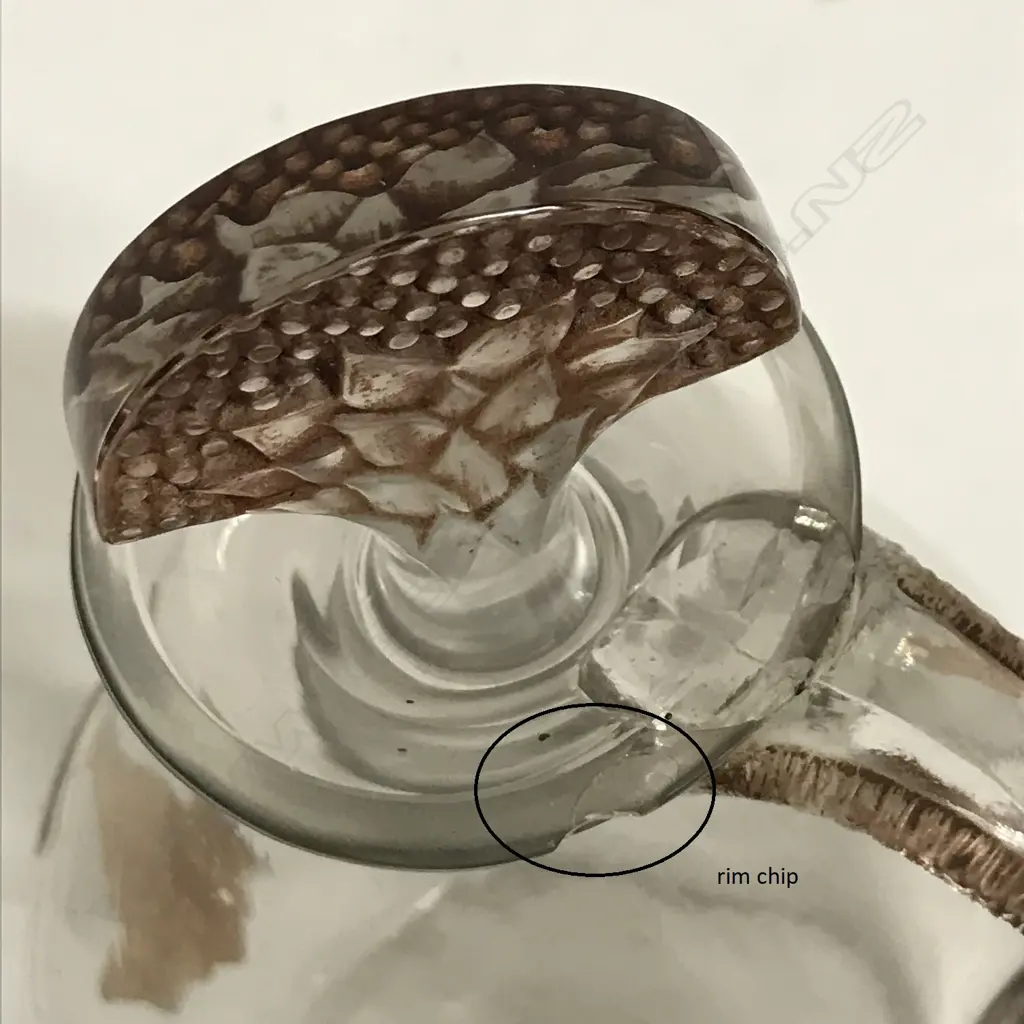 A René Lalique 'Satyre' decanter for Cusenier Image 1++