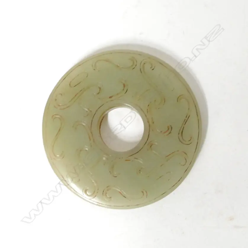 A Chinese jade bi disc Image 1++