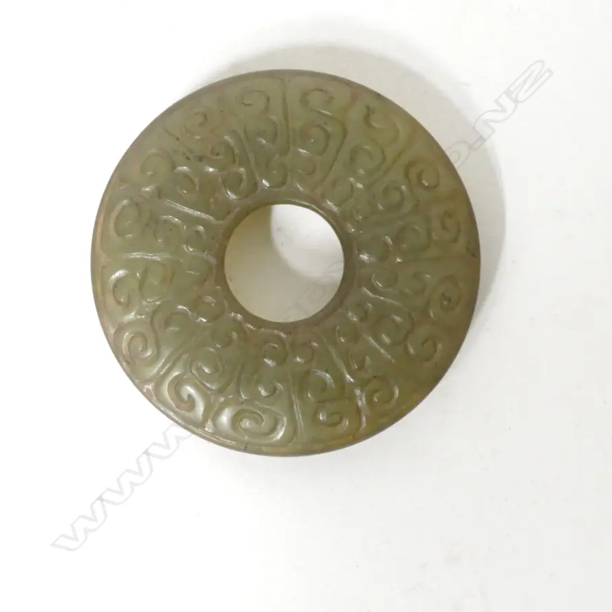 A Chinese jade bi disc Image 1++