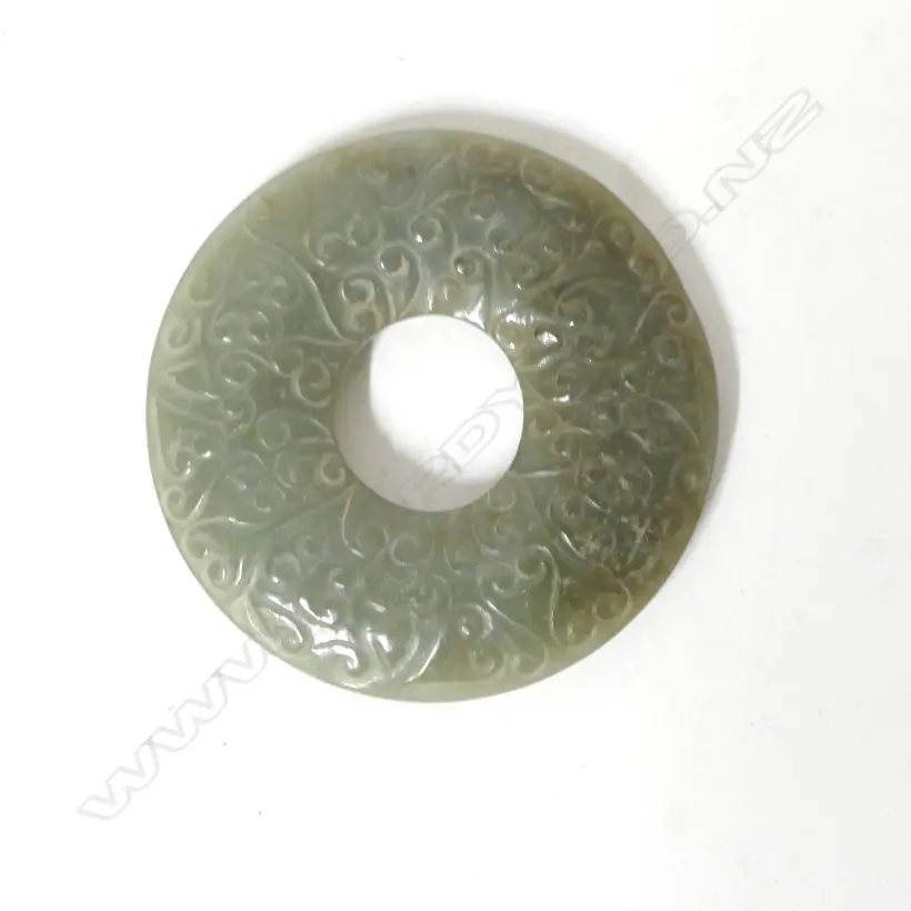 A Chinese jade bi disc Image 1++