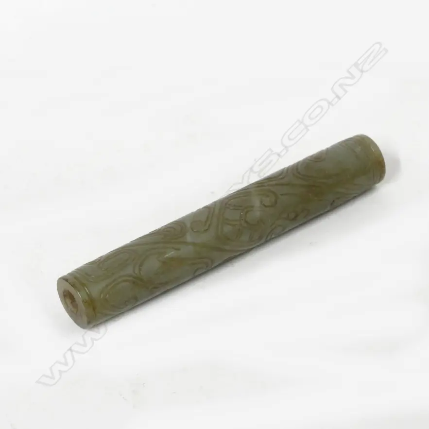 A Chinese jade cylindrical bead Image 1++