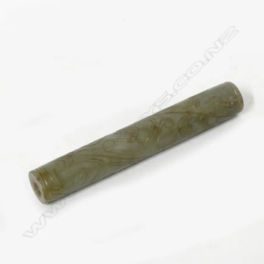 A Chinese jade cylindrical bead Image 1++