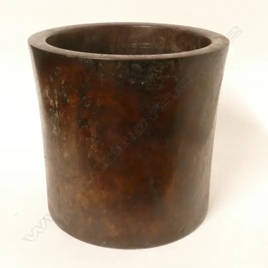 A hongmu wood brush pot