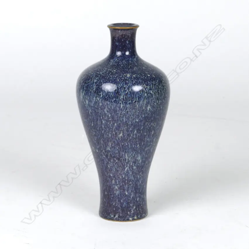 A baluster shaped hare's fur glazed vase Image 1++