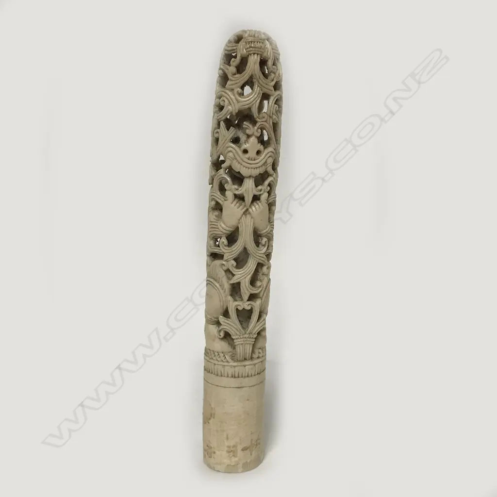 A 19thC Indonesian section of elephant tusk (the tip) Image 1++