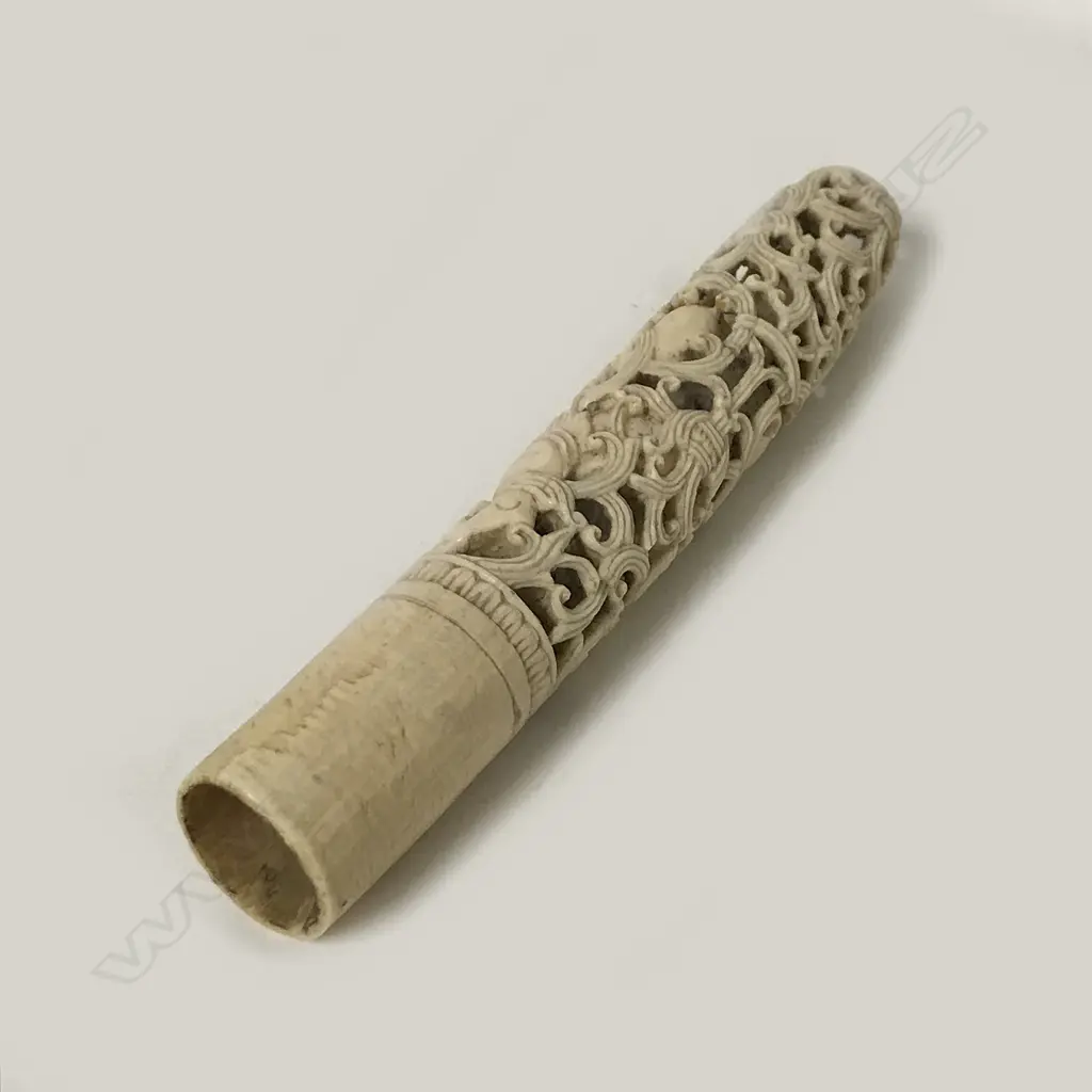 A 19thC Indonesian section of elephant tusk (the tip) Image 1++