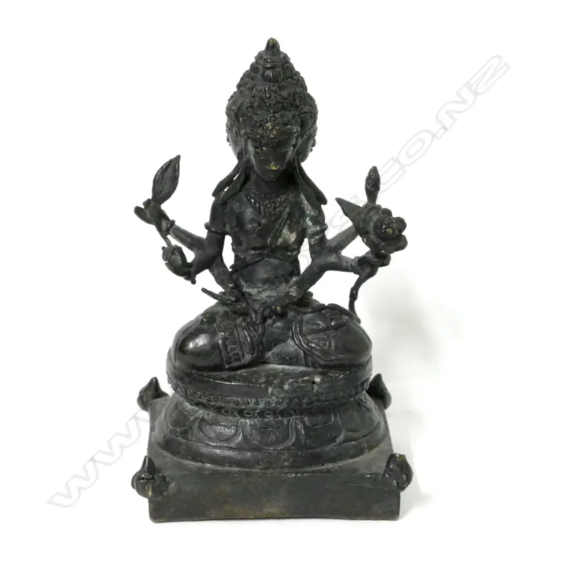 A Chinese bronze statuette of the Marici bodhisattva Image 1++