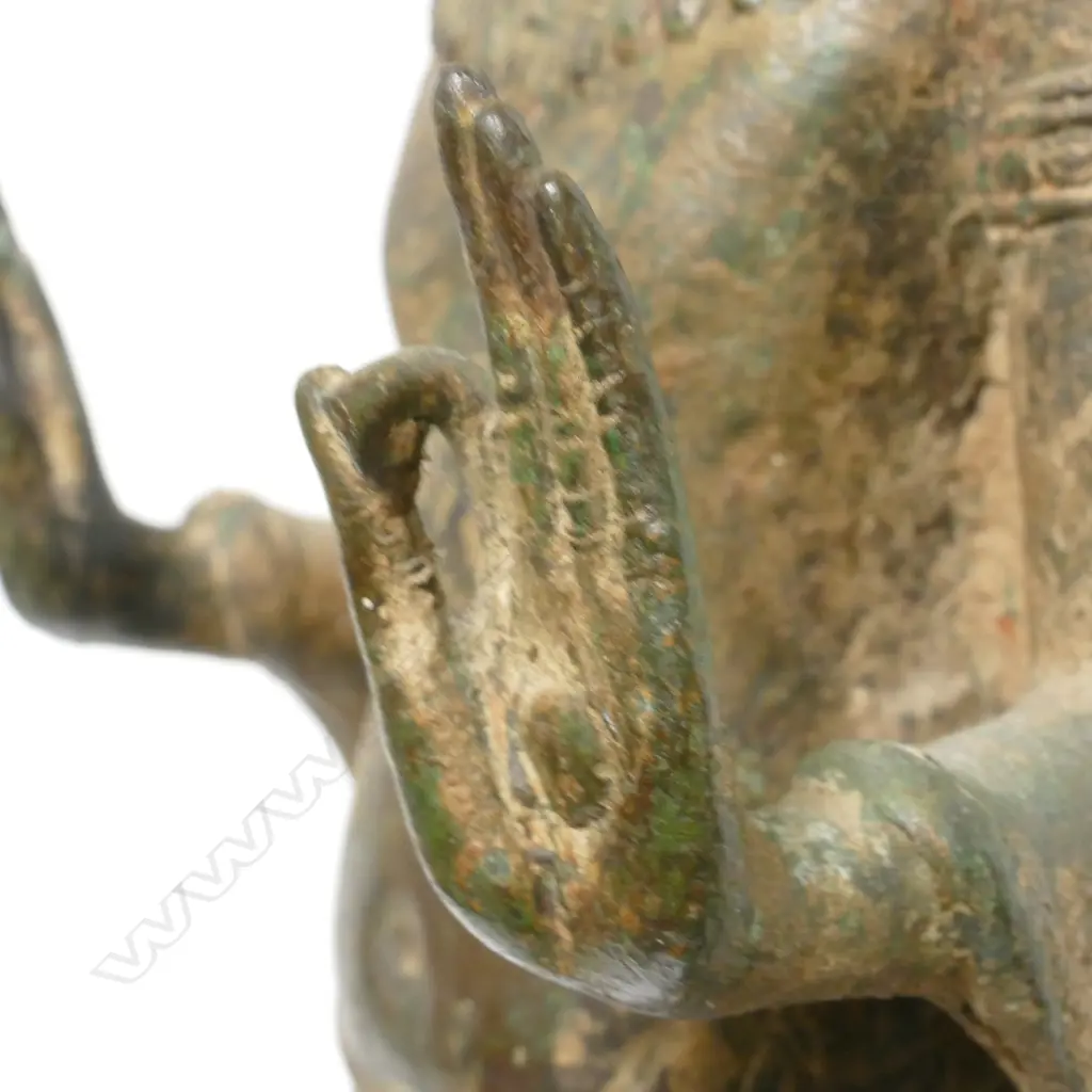 A fine old standing bronze of Buddha Image 1++