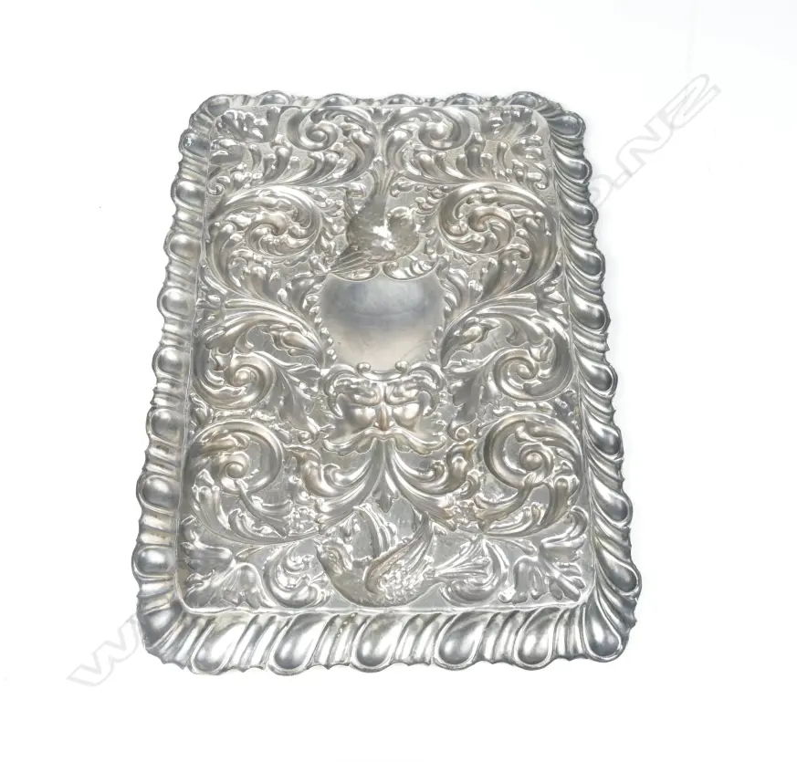 An Edwardian silver dressing table tray Image 1++