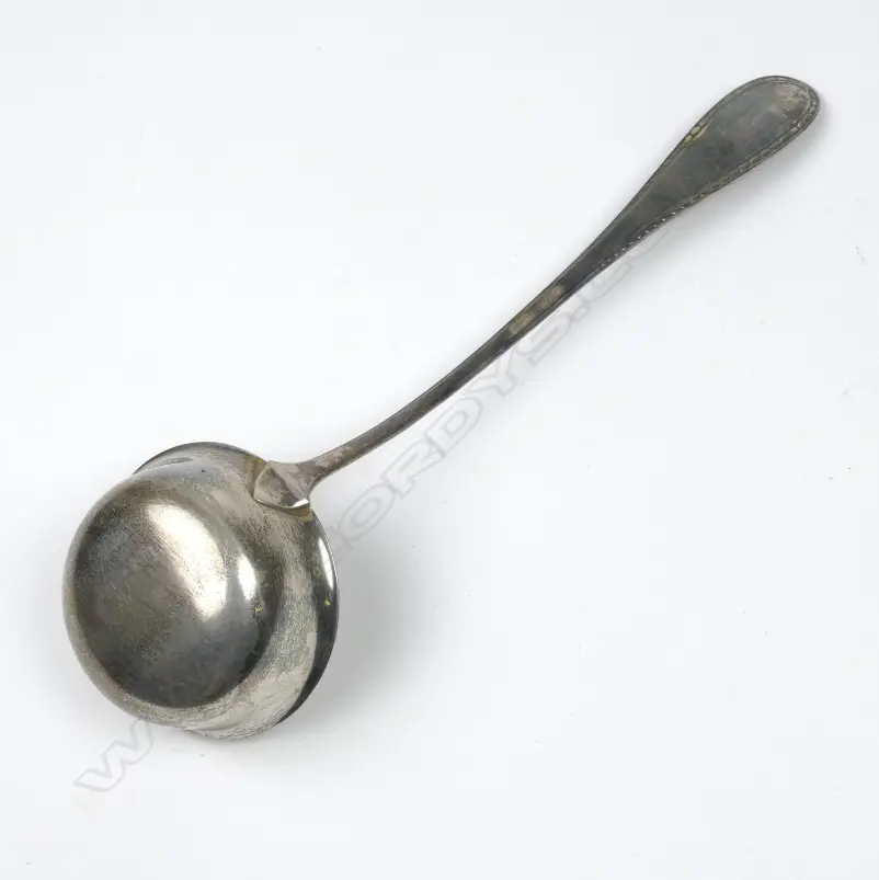 A German .800 silver soup ladle Image 1++