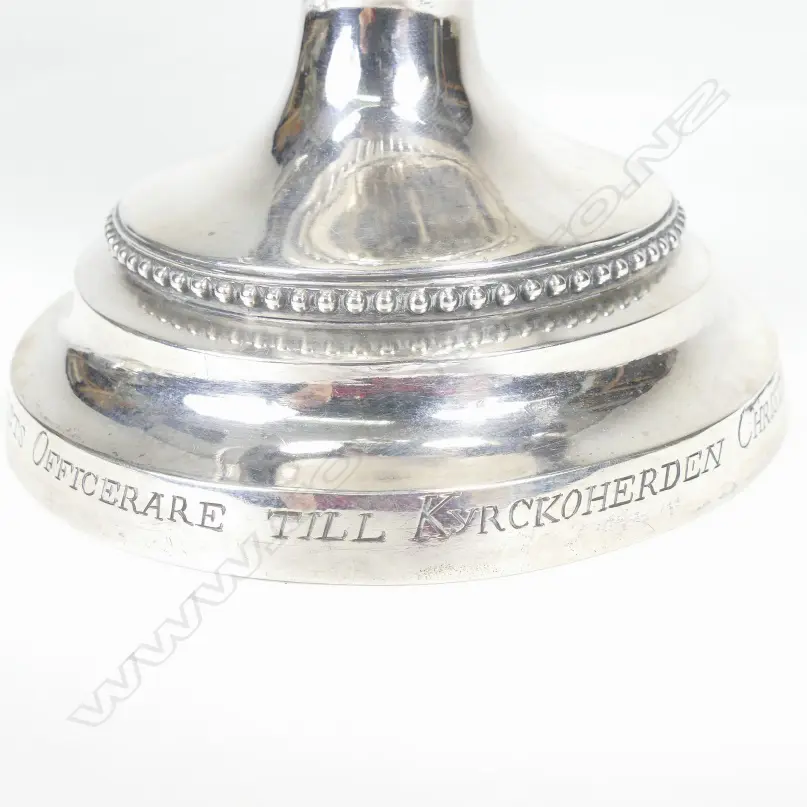 A late 18thC Swedish silver coffee pot Image 1++
