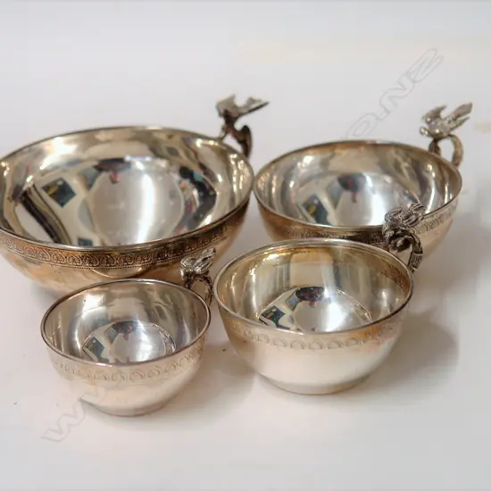 A mid-20thC European set of four graduated cups