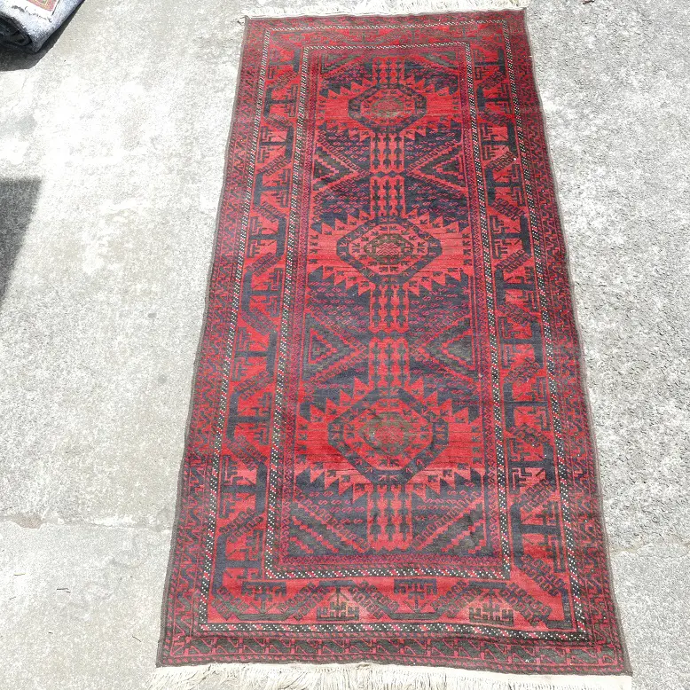A hand knotted Turkoman Kellegi broad runner Image 1++
