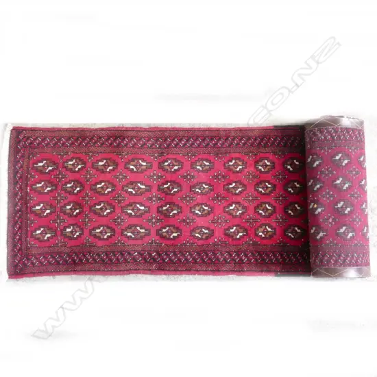 A Persian hand knotted runner