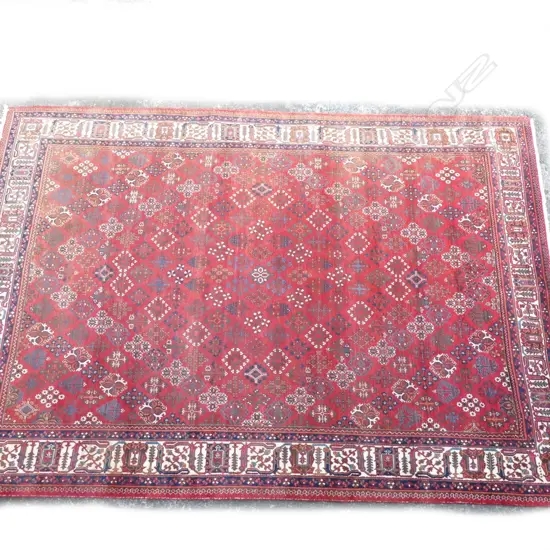 A large good quality hand knotted Persian Afshar carpet