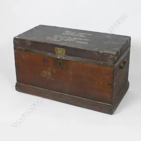 A Victorian shipping trunk