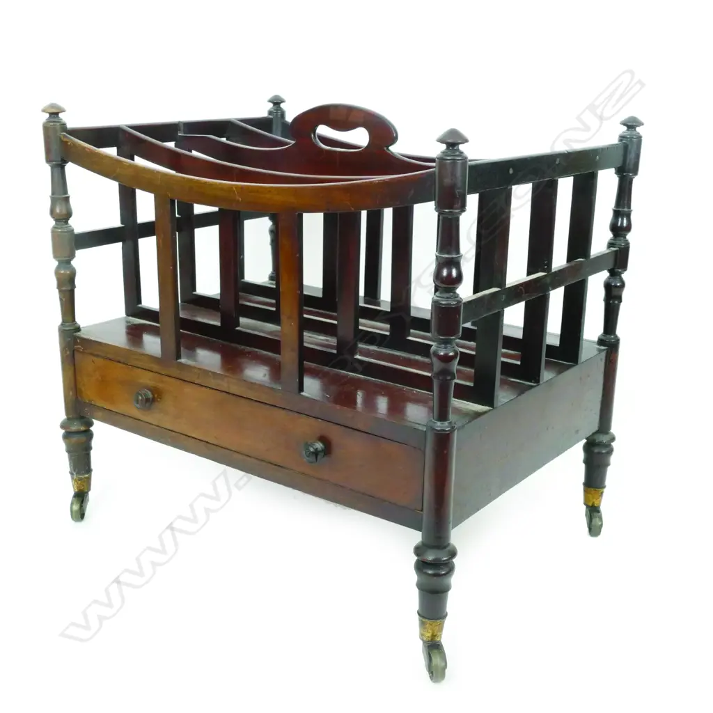 A Regency mahogany music Canterbury Image 1++