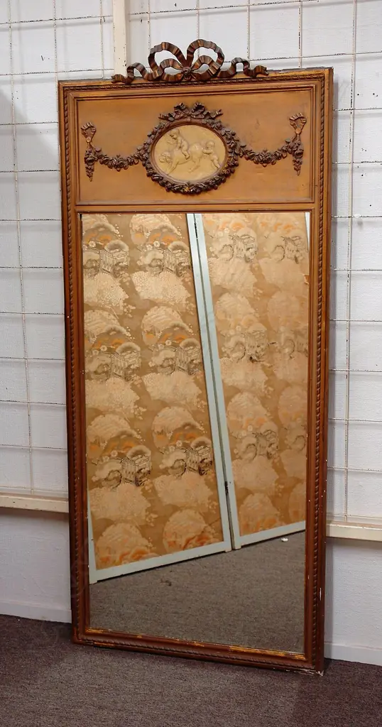 A 19thC French gilt plaster pier mirror Image 1++