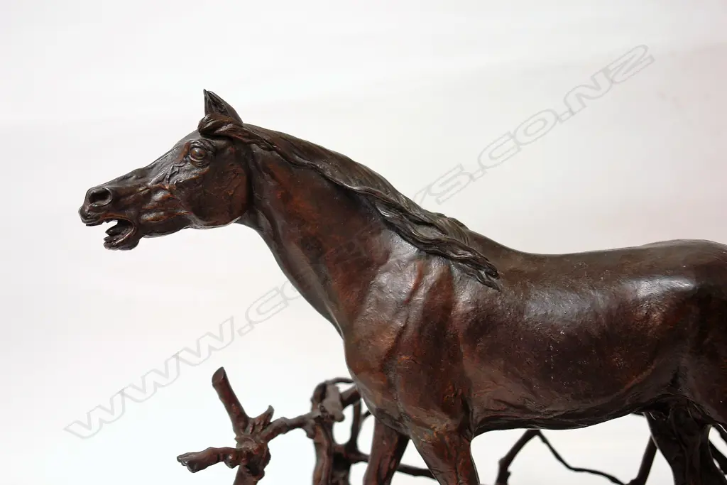 After Pierre-Jules Mêne (1810-1879) bronze spelter sculpture 'Djinn Etalon Arabe' Image 1++