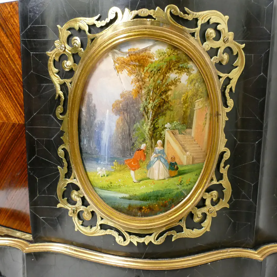 A French parquetry jewellery case by Maison Alphonse Giroux et Cie. Paris Image 1++