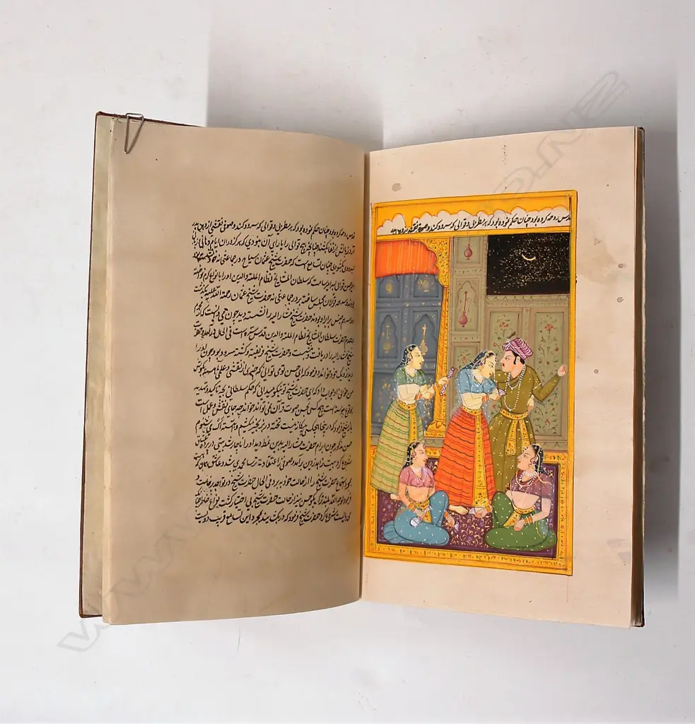 A late 19th/early 20thC Persian Mughal illuminated book Image 1++