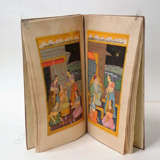 A late 19th/early 20thC Persian Mughal illuminated book