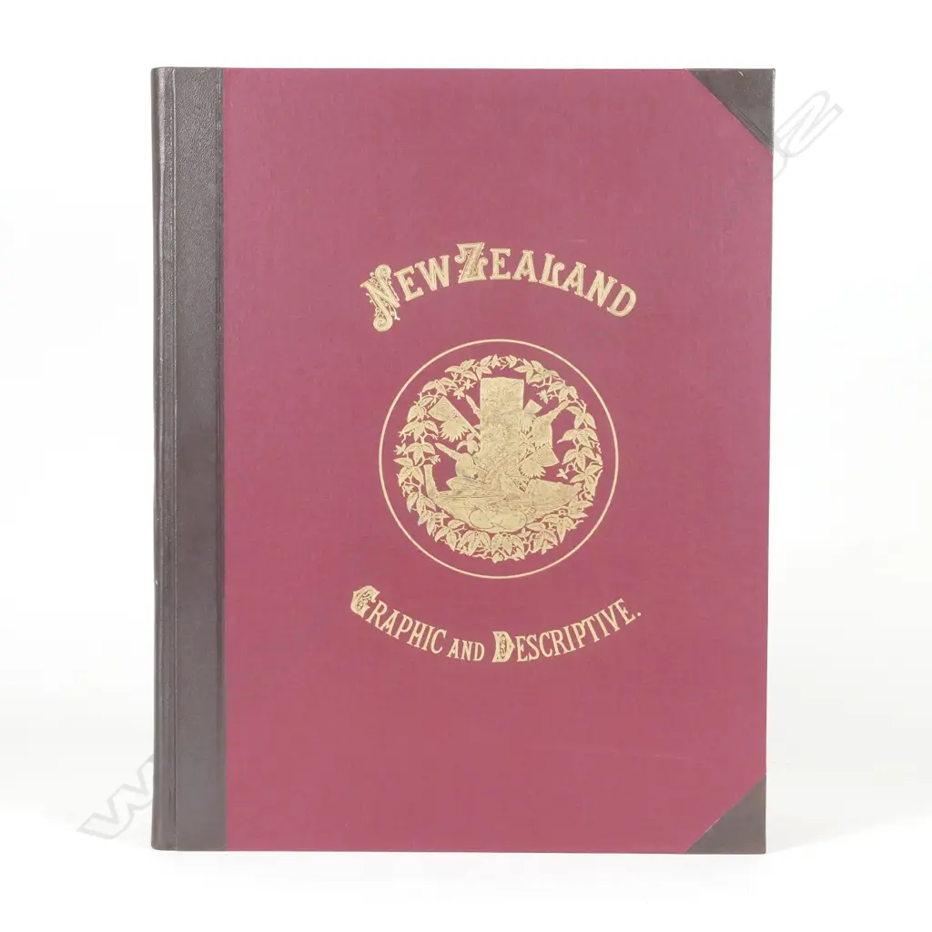 Reprint copy of 'New Zealand Graphic & Descriptive' by C.D. Barraud Image 1++