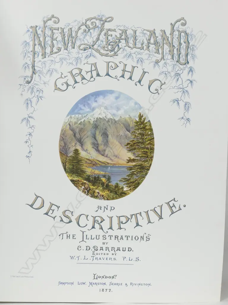 Reprint copy of 'New Zealand Graphic & Descriptive' by C.D. Barraud Image 1++