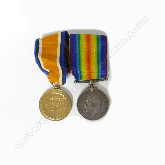 A set of service medals awarded to Pte A.J. Conyngham