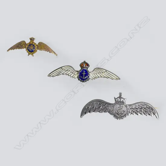 3 AIRFORCE SWEETHEART BADGES