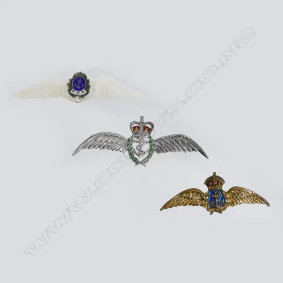 Three Fleet Air Arms 'Sweetheart' wings