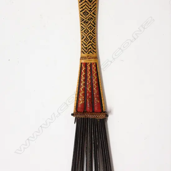 A very fine Malaita (Solomon Islands) 19th/early 20thC man's woven comb (Faa)