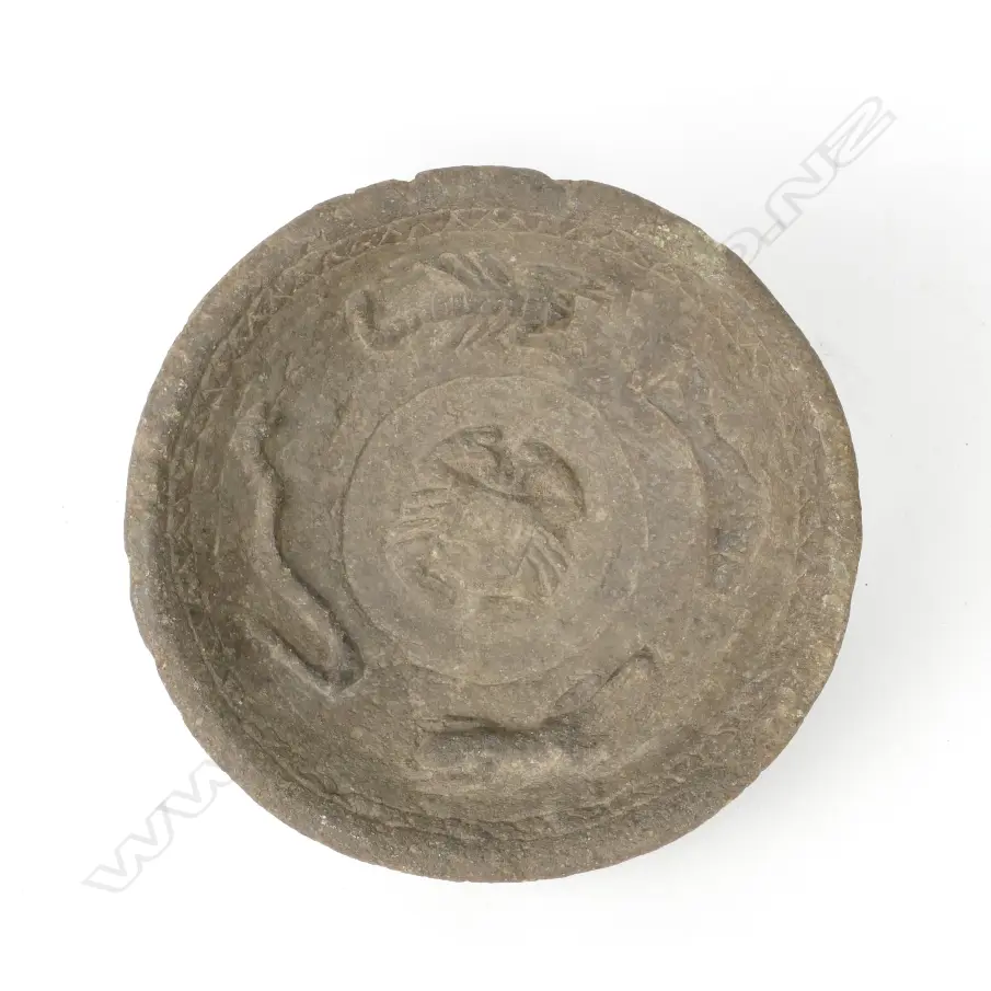 A carved stone bowl Image 1++