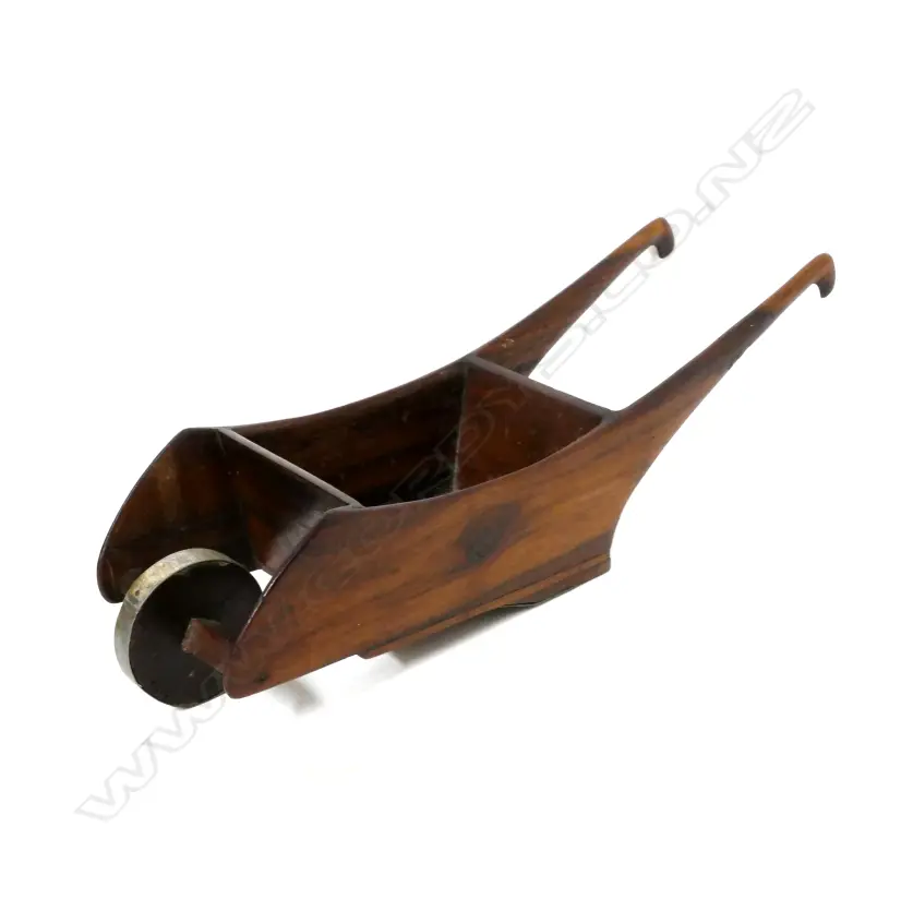 A rare souvenir from Pitcairn Island of a wooden wheelbarrow Image 1++